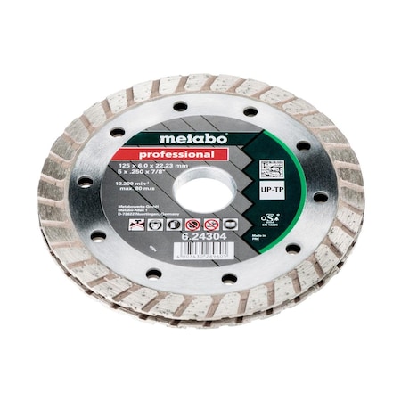 Metabo Diamond Wheel 5"x1/4" Turbo Sandwich Tuckpoint Blade 624304000